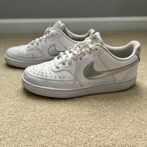 Nike White/Metallic Sneakers